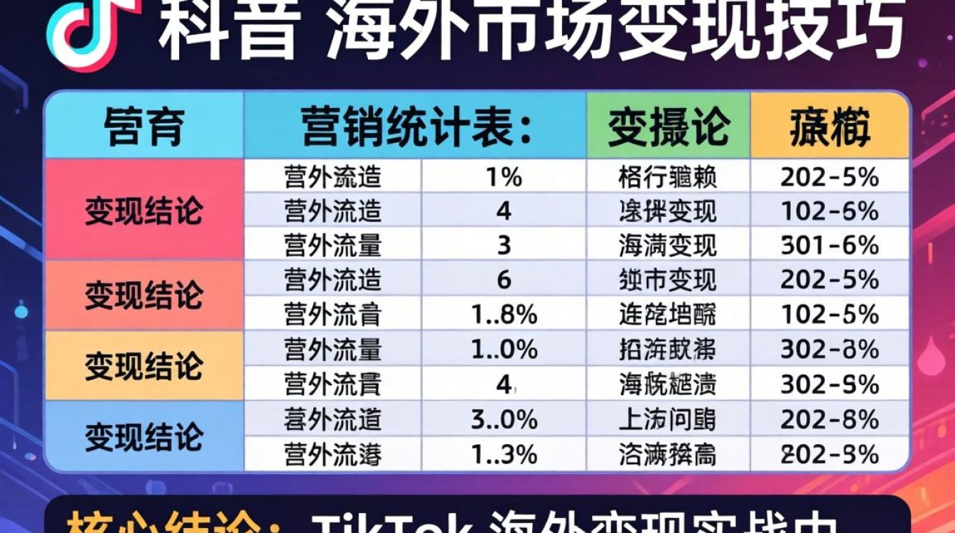 TikTok 海外市场变现技巧有哪些