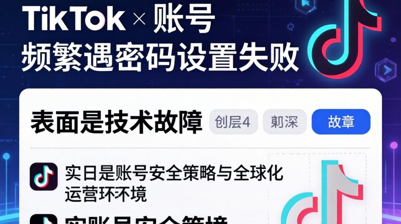 TikTok 密码设置失败原因及全球化运营策略思维
