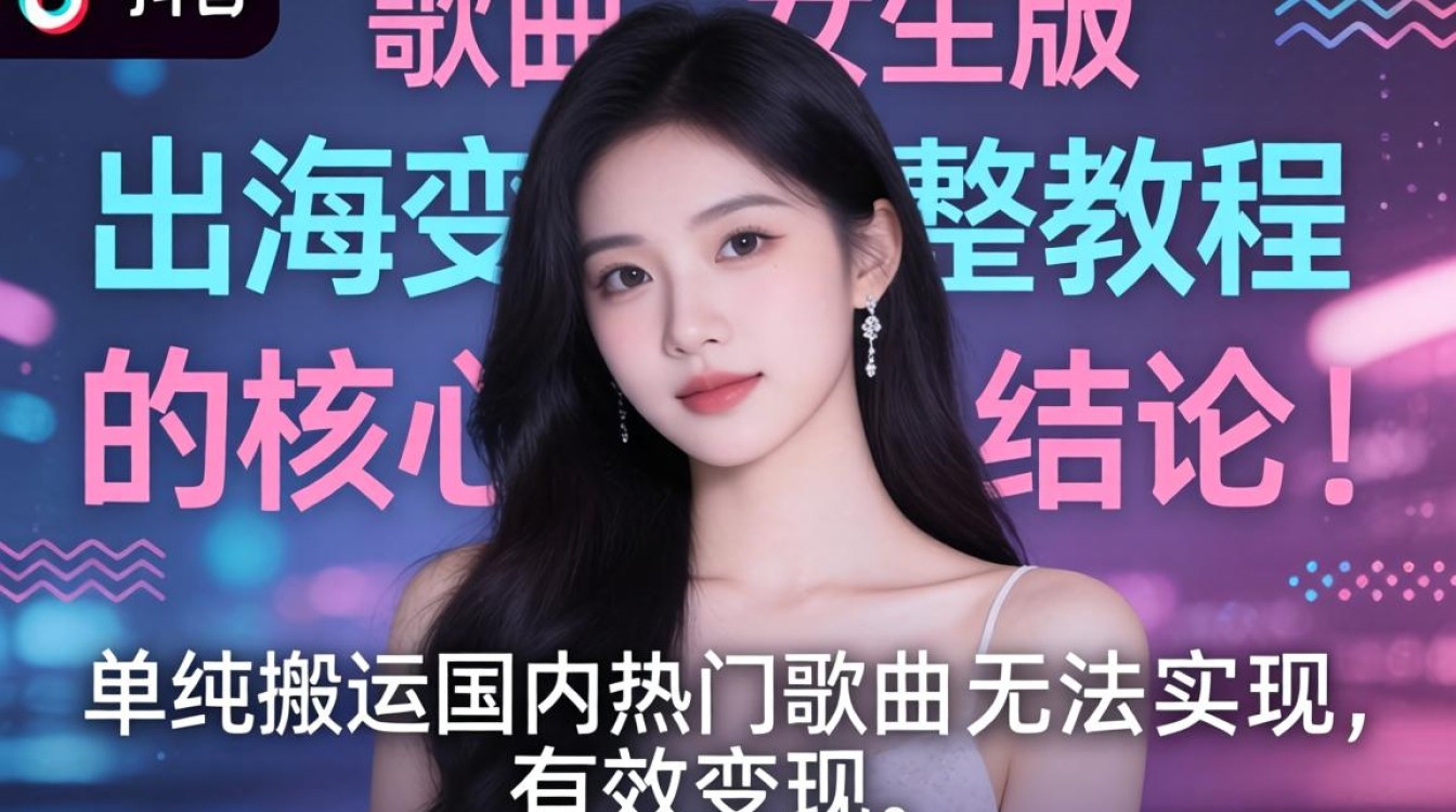 TikTok 歌曲女生版出海变现完整教程
