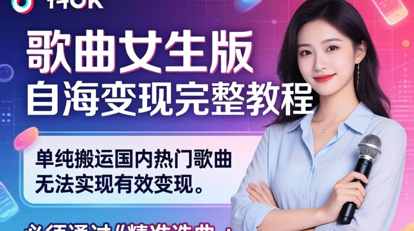 TikTok 歌曲女生版出海变现完整教程