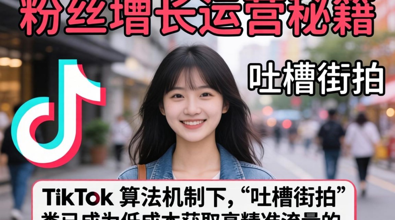 TikTok 吐槽街拍 粉丝增长运营秘籍