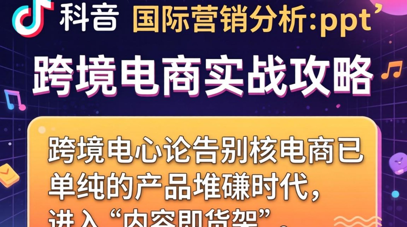 TikTok 国际营销分析 ppt 怎么做