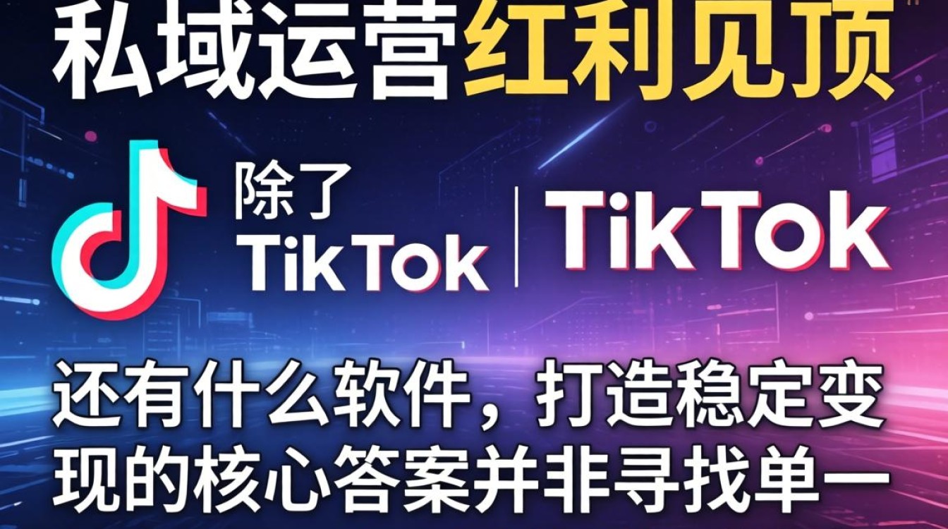 私域运营除了TikTok还有什么软件