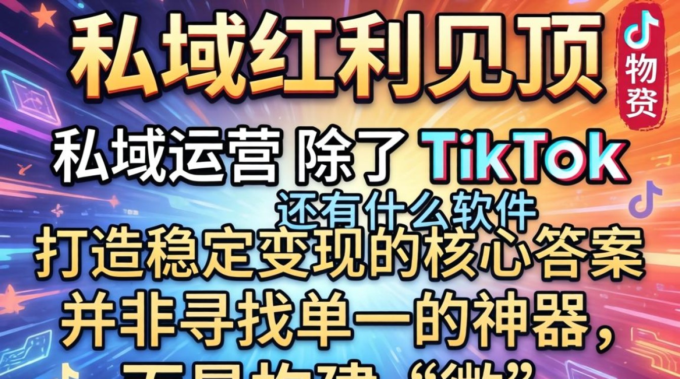 私域运营除了TikTok还有什么软件