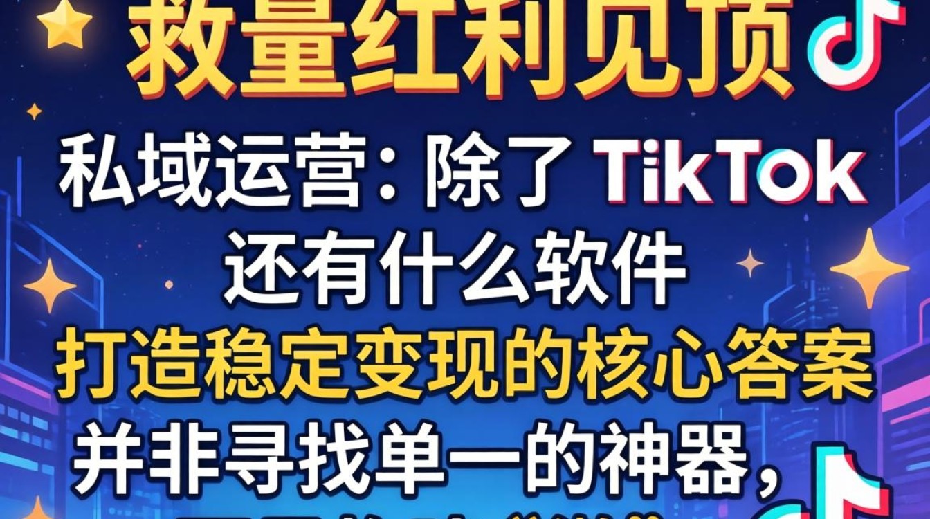 私域运营除了TikTok还有什么软件