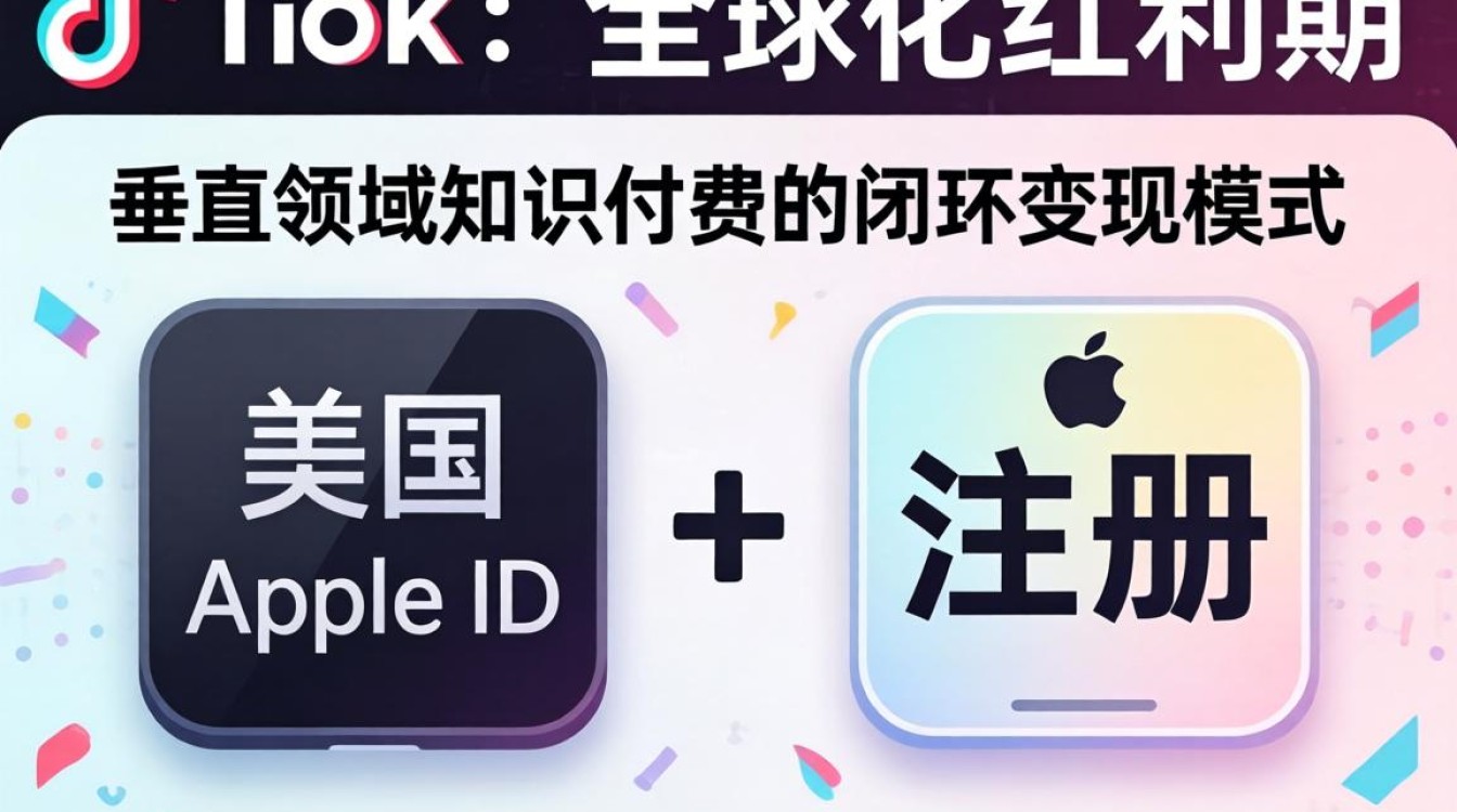 知识付费美国Apple ID注册TikTok内容变现技巧