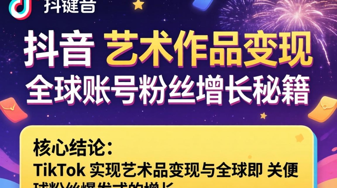 TikTok 艺术品变现 全球账号粉丝增长秘籍