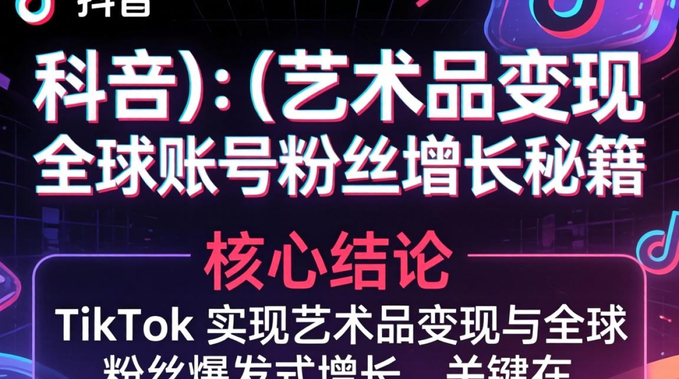 TikTok 艺术品变现 全球账号粉丝增长秘籍
