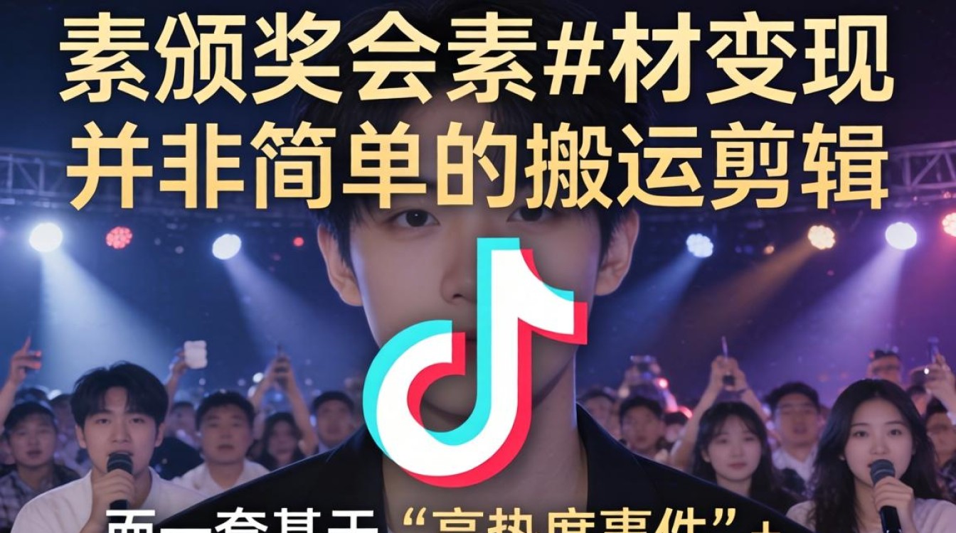 TikTok 颁奖会素材如何变现