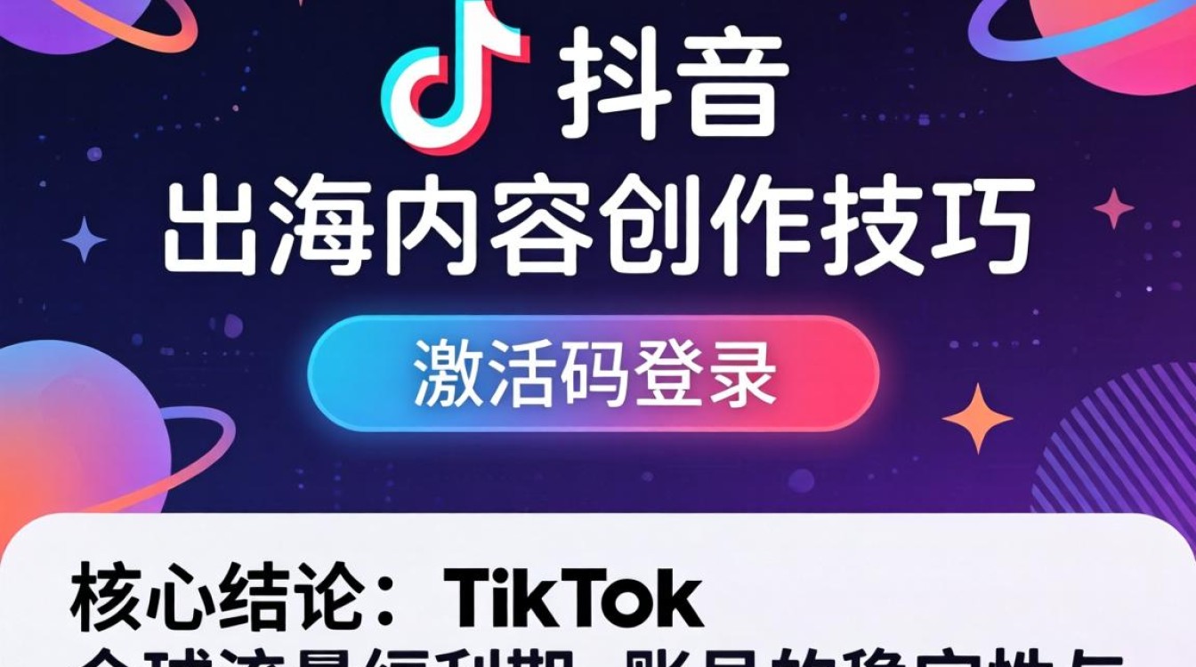 TikTok 激活码登录教程及出海内容创作技巧