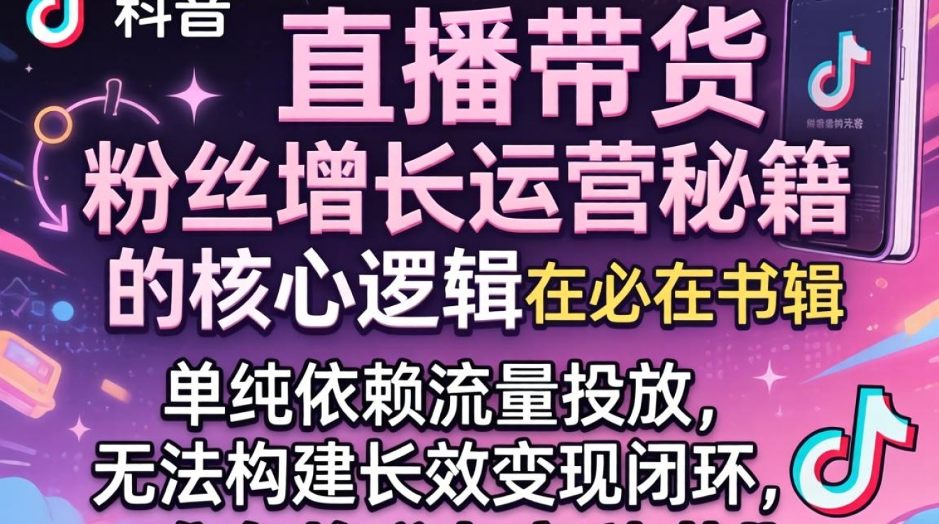 TikTok 直播带货书籍粉丝增长运营秘籍