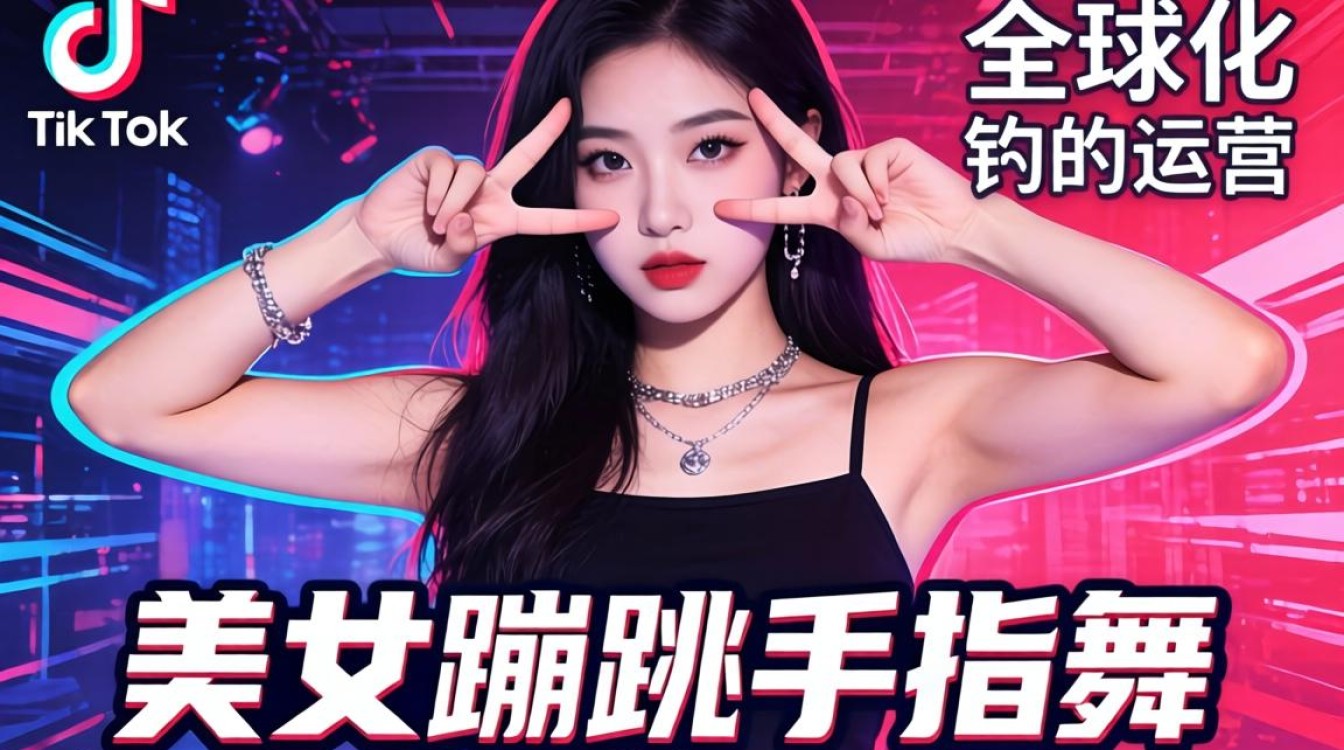 TikTok 美女蹦跳手指舞怎么火