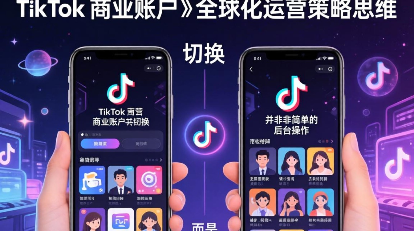 TikTok 商业账户切换步骤及全球化运营策略