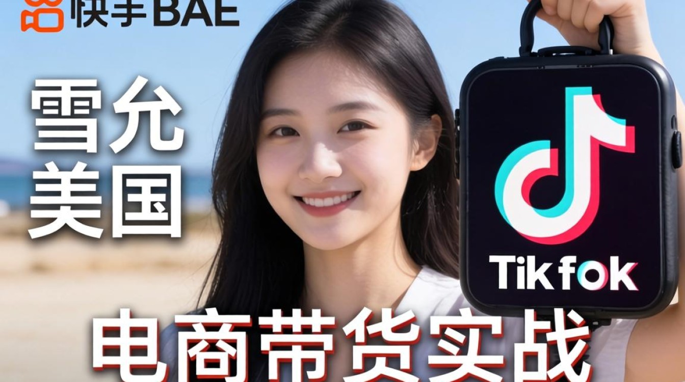 快手 bae 雪允美国 tiktok 电商带货实战技巧