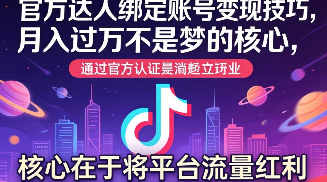 TikTok 官方达人绑定账号怎么变现