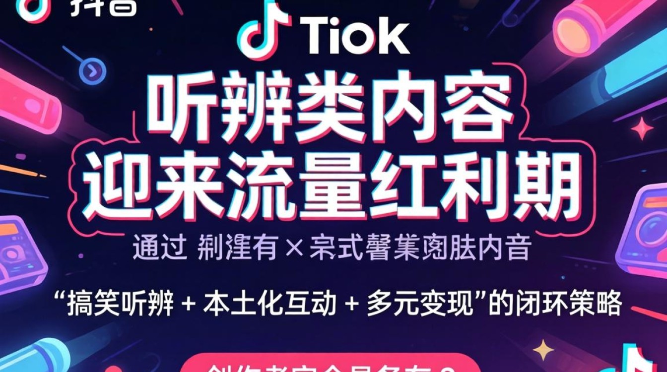 TikTok 听辨会搞笑月入过万技巧