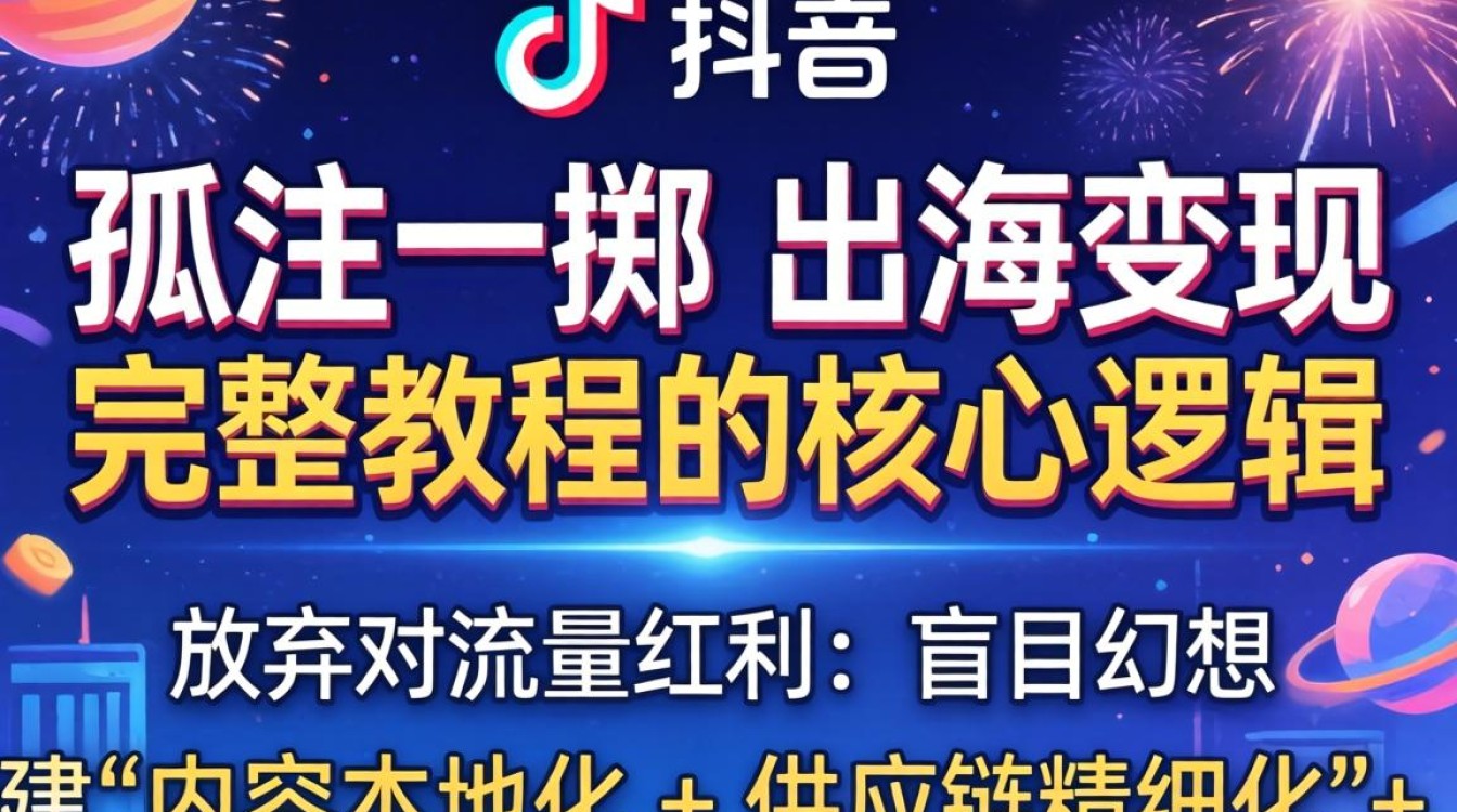 TikTok 孤注一掷 出海变现完整教程