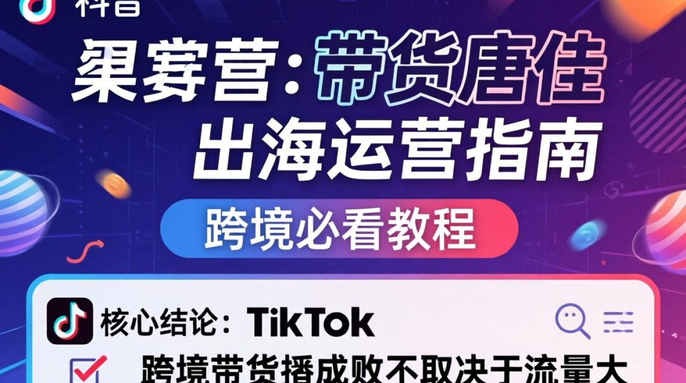 TikTok 带货唐佳出海运营指南