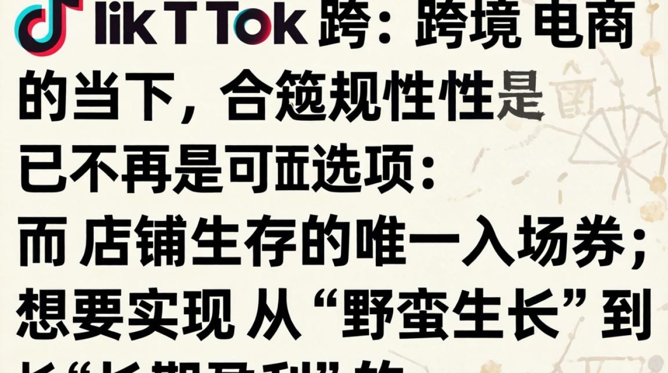 TikTok 合规性店铺 跨境电商实战攻略