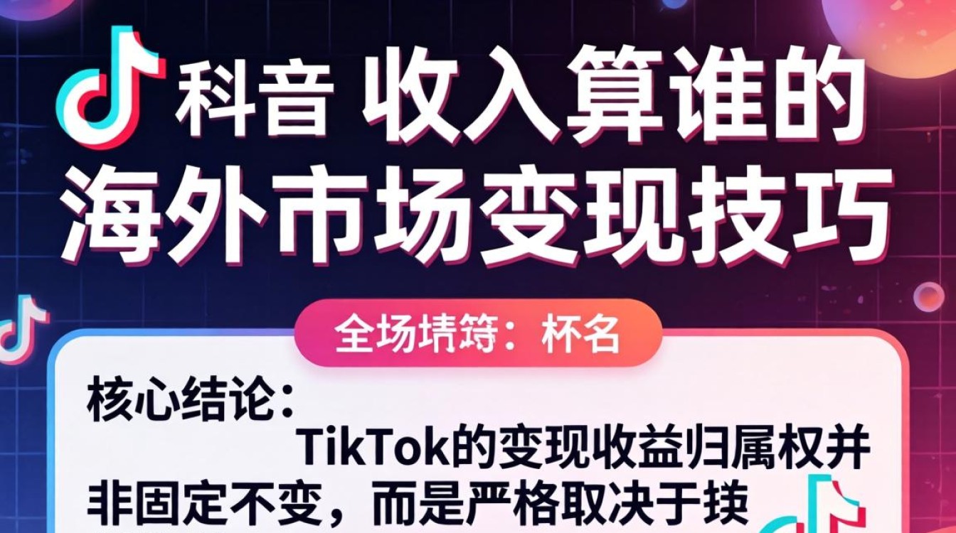 TikTok 收入算谁的