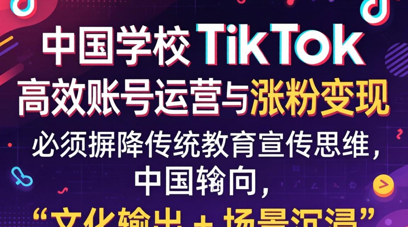 中国学校 TikTok 账号如何运营涨粉?学校 TikTok 运营变现秘籍 中国学校 TikTok 账号如何运营涨粉