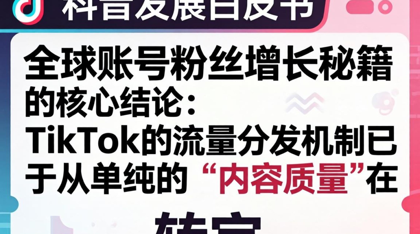 TikTok 发展白皮书 全球账号粉丝增长秘籍,TikTok 账号如何快速涨粉,TikTok 涨粉技巧 TikTok 发展白皮书 全球账号粉丝增长秘籍