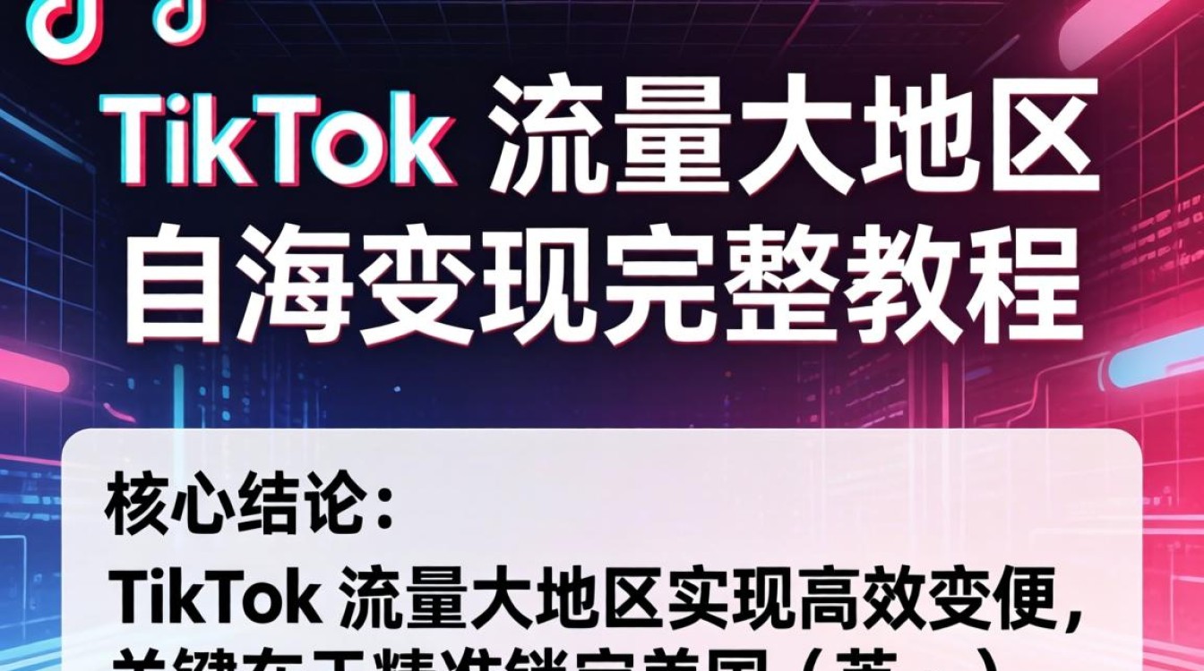 TikTok 流量大地区 出海变现完整教程