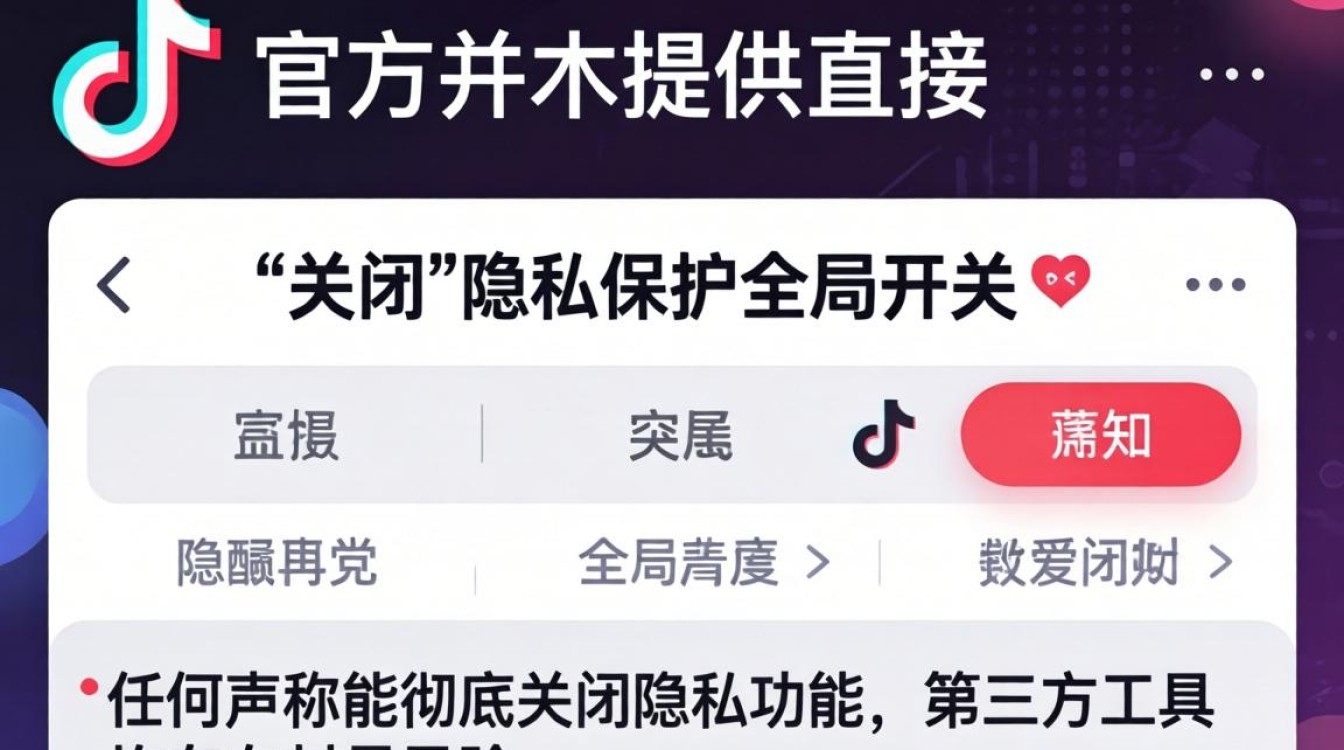 TikTok 怎么关闭隐私保护