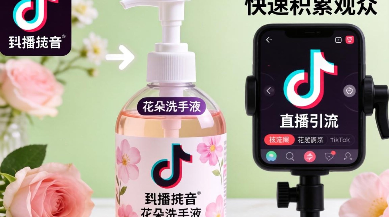 直播引流花朵洗手液tiktok怎么快速积累观众