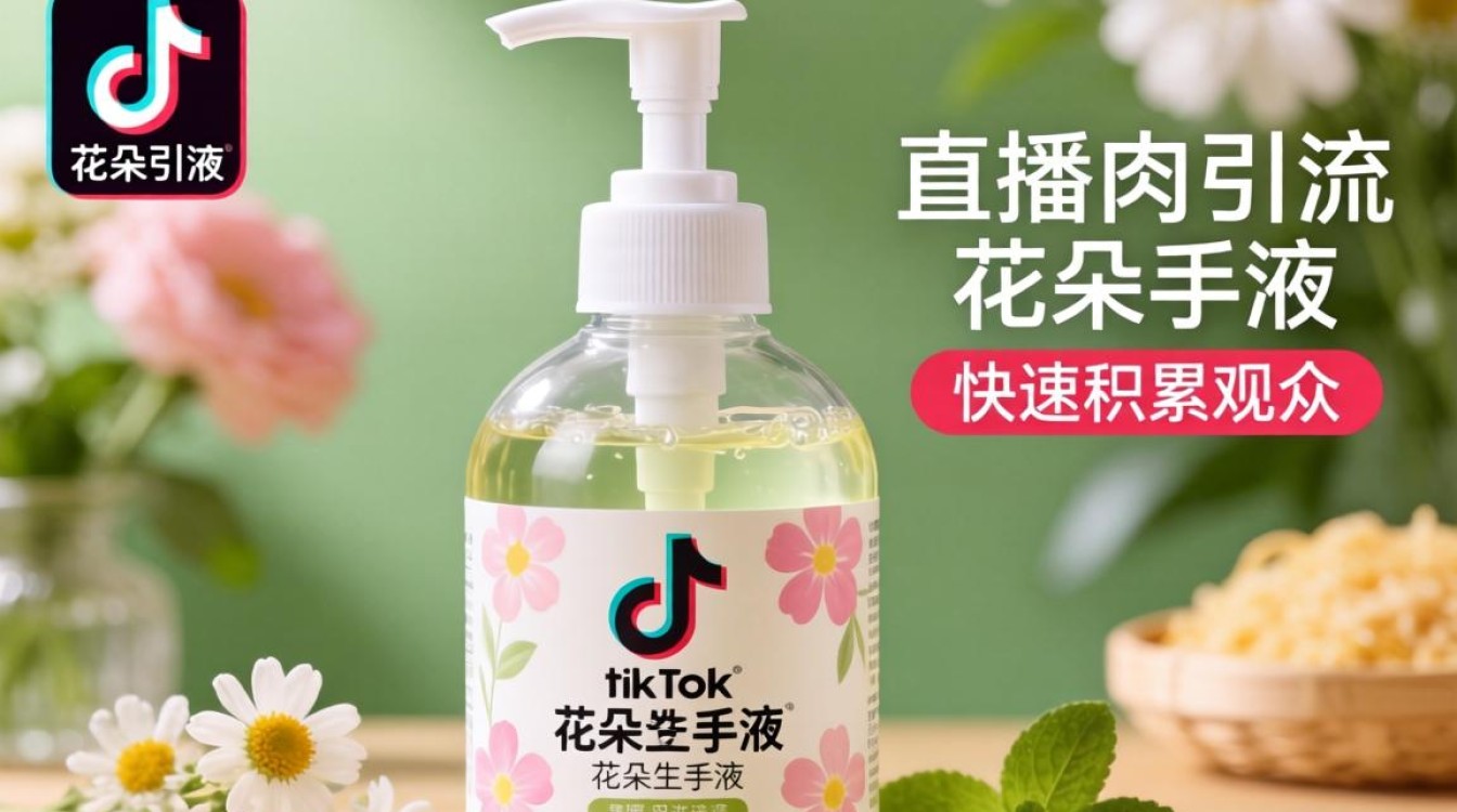 直播引流花朵洗手液tiktok怎么快速积累观众