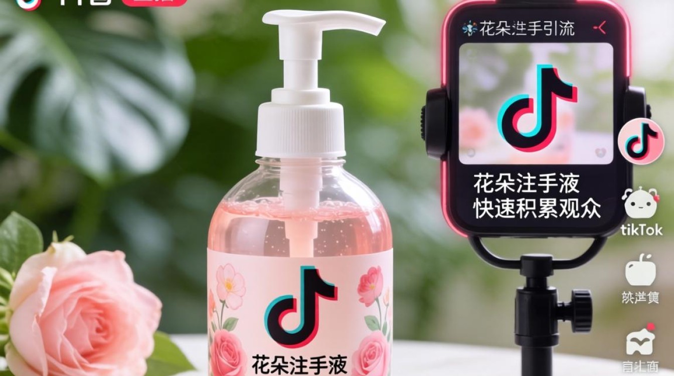直播引流花朵洗手液tiktok怎么快速积累观众