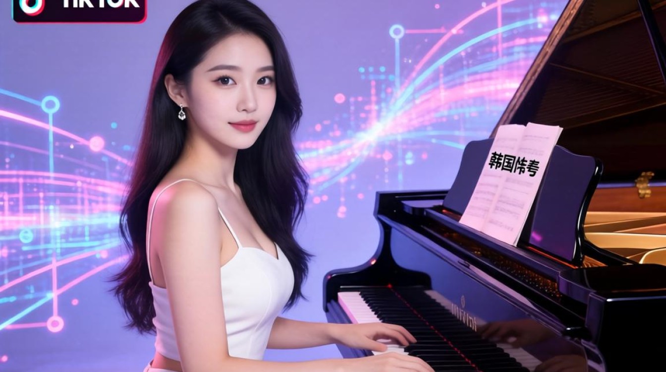 TikTok 弹钢琴韩国女神运营实操教程