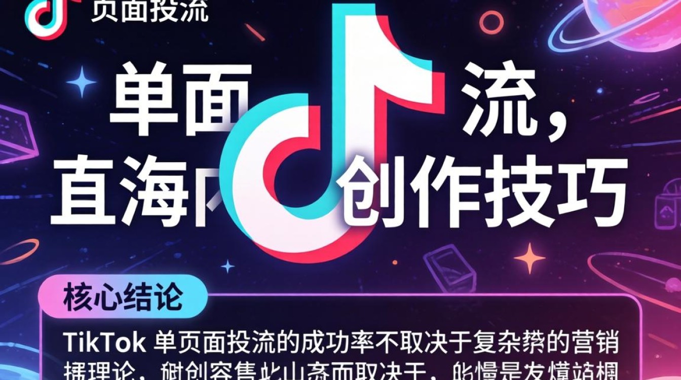 TikTok 单页面投流怎么投?出海内容创作技巧与流量获取 TikTok 单页面投流怎么投