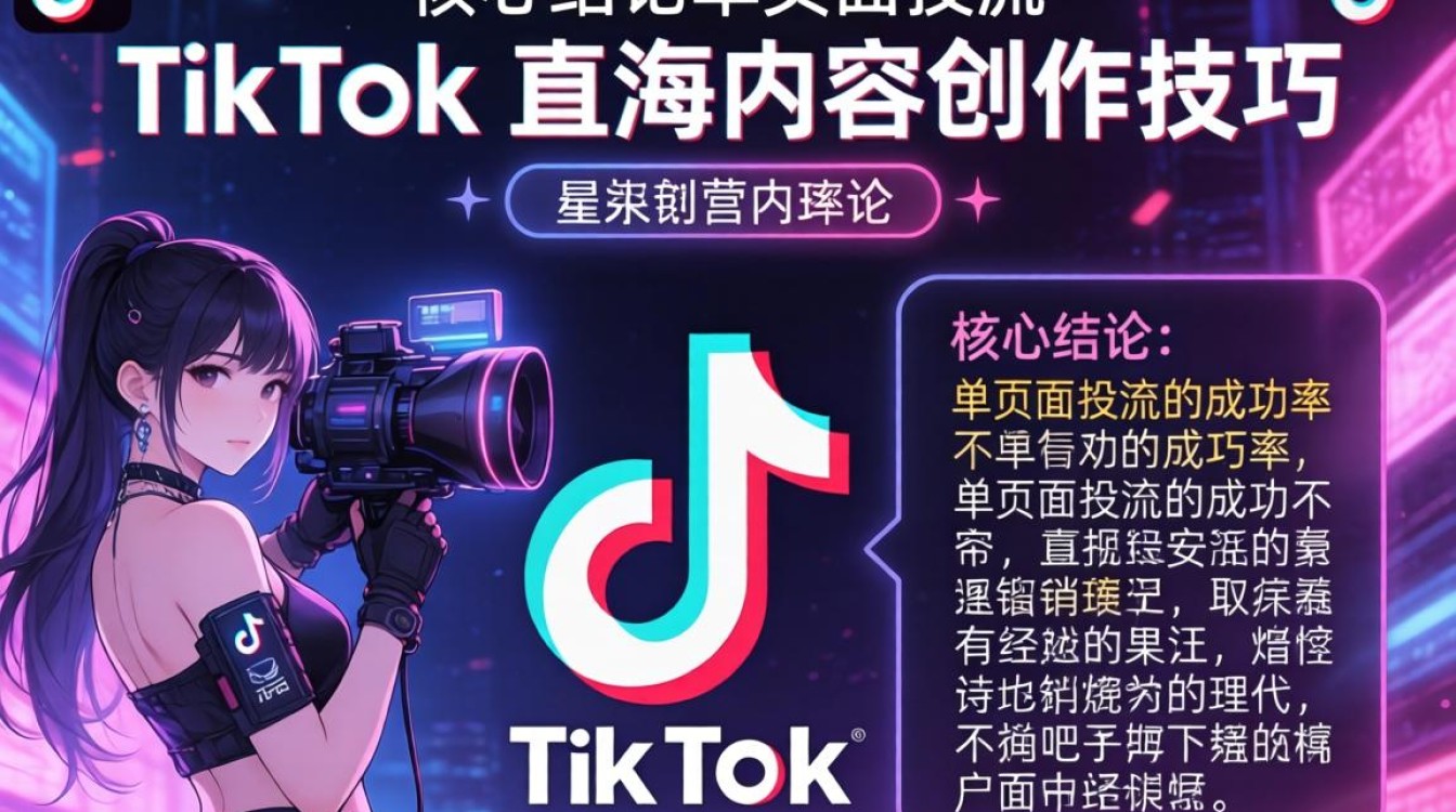 TikTok 单页面投流怎么投?出海内容创作技巧与流量获取 TikTok 单页面投流怎么投