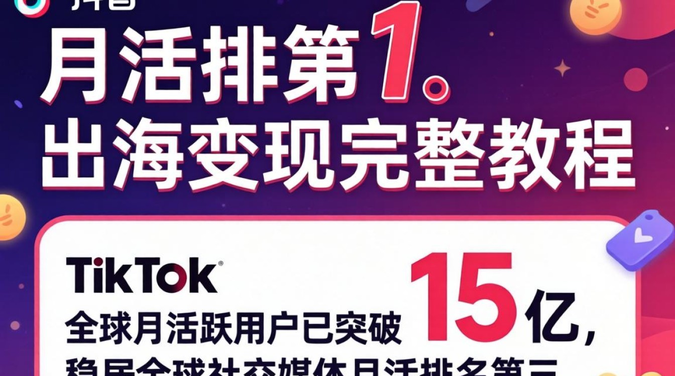 TikTok 月活排名及出海变现完整教程