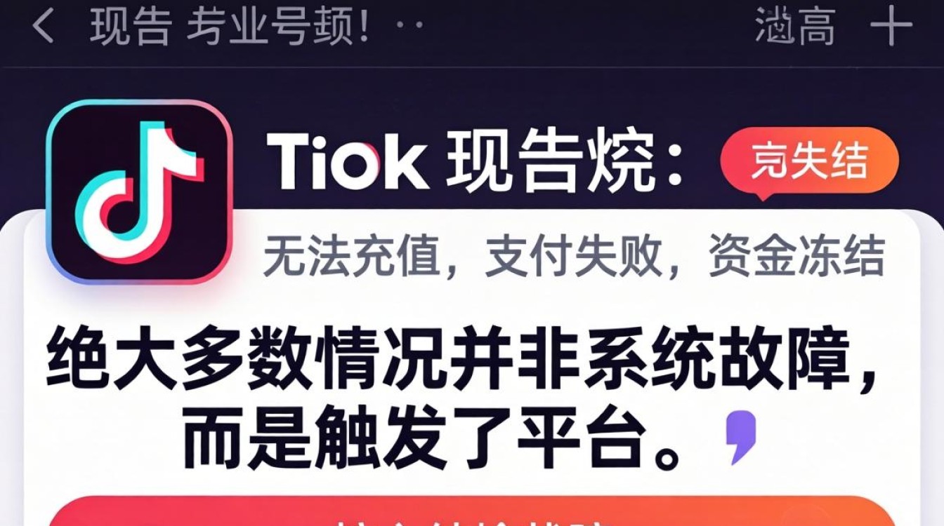 TikTok 账号异常无法充值怎么解决