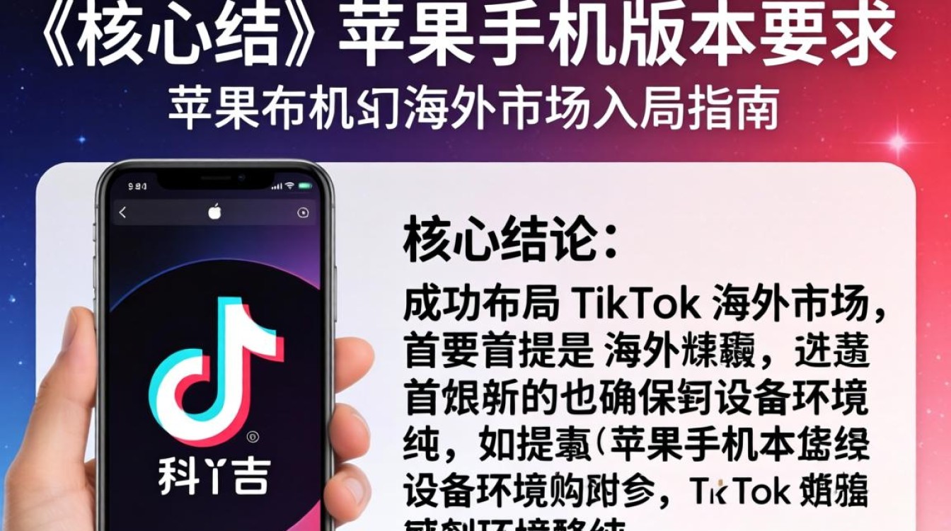 TikTok 苹果手机版本要求