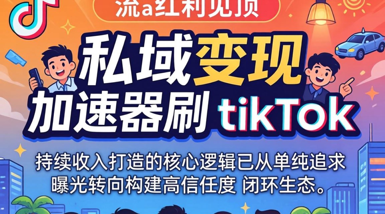 私域变现加速器如何刷 TikTok 持续收入打造