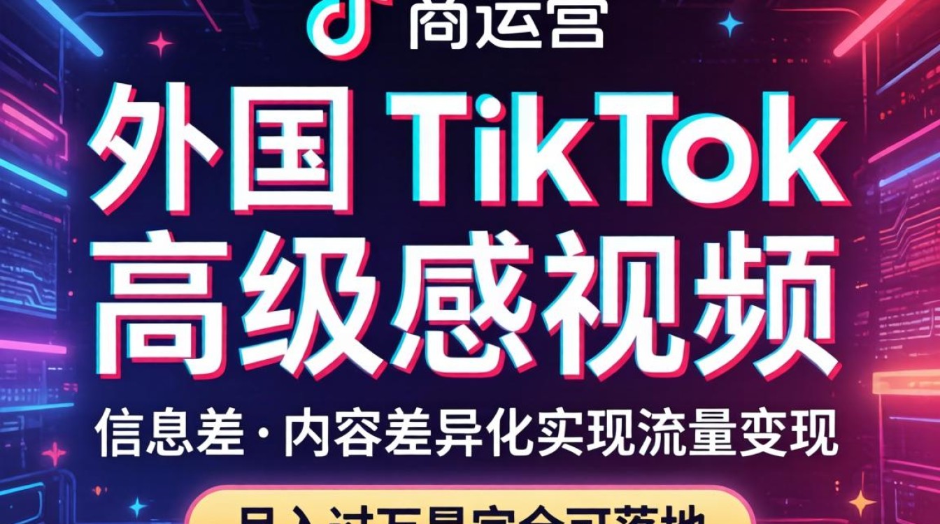 抖音外国TikTok高级感视频如何变现