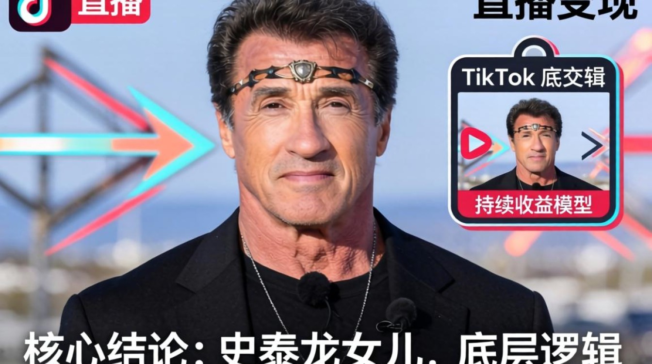 史泰龙女儿 TikTok 直播变现持续收入增长