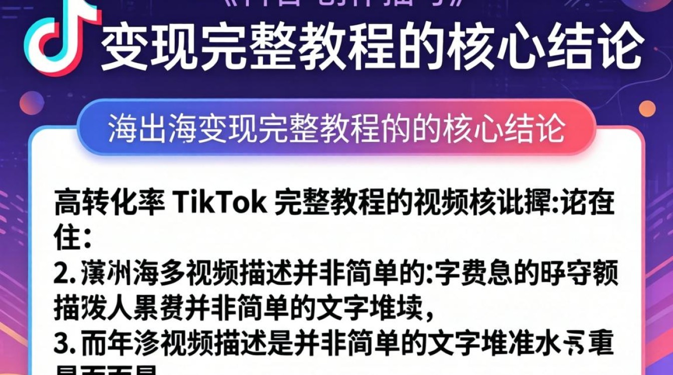 TikTok 出海变现完整教程