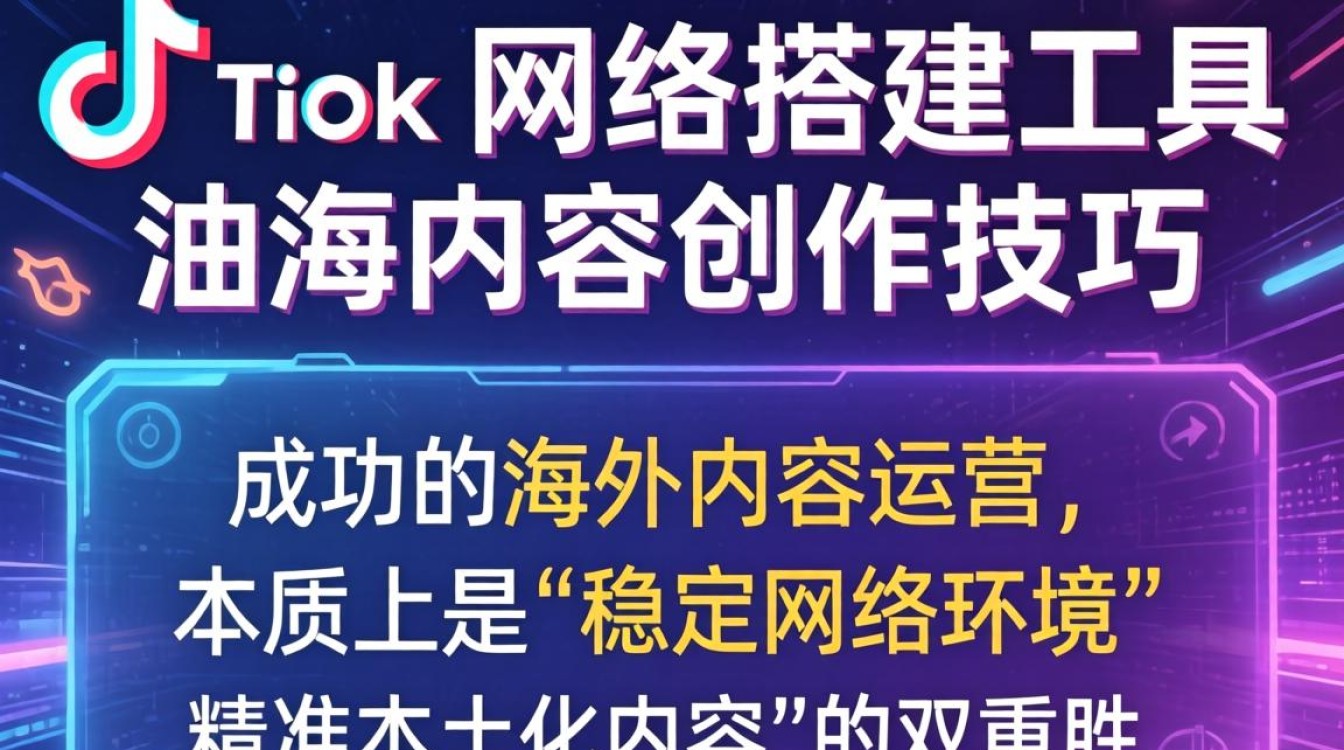 TikTok 网络搭建工具怎么用