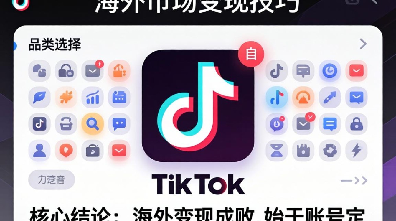 TikTok 类目选择界面在哪
