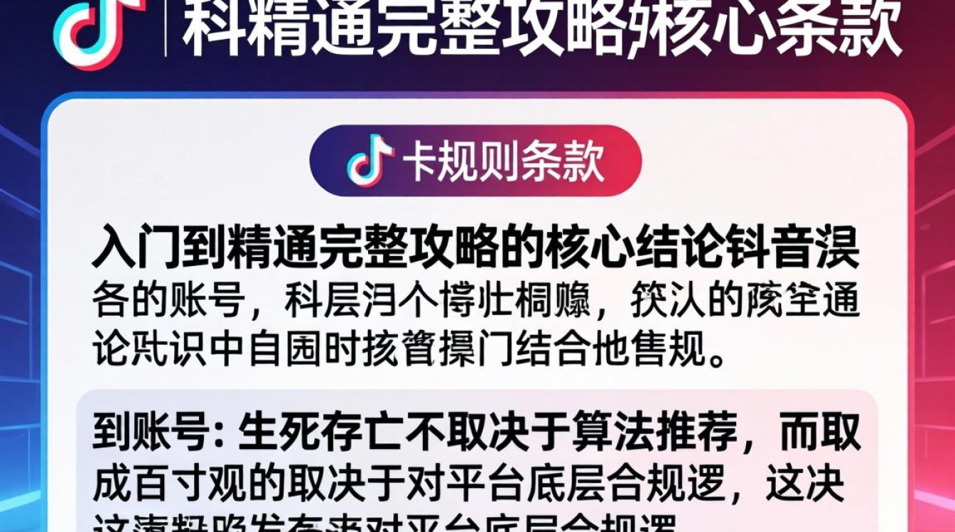 TikTok 规则和条款从入门到精通完整攻略