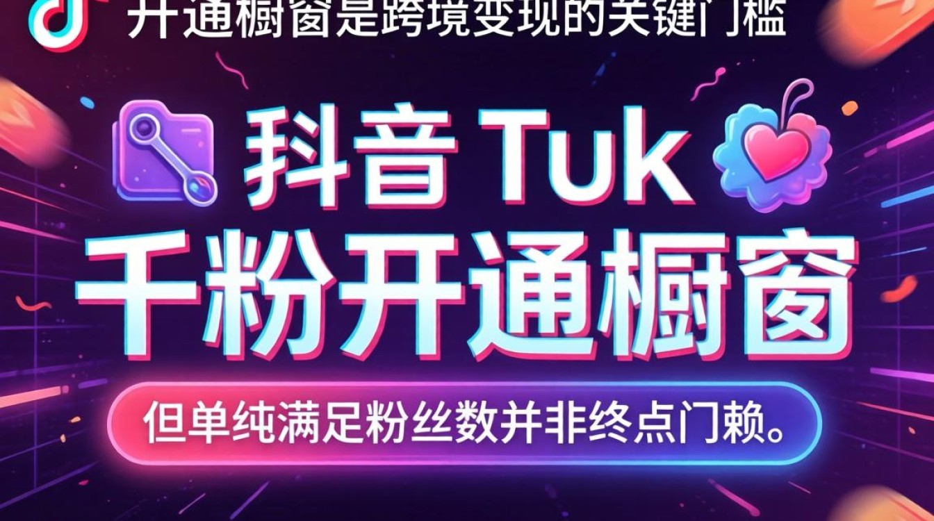 TikTok 千粉开通橱窗条件及出海内容创作技巧