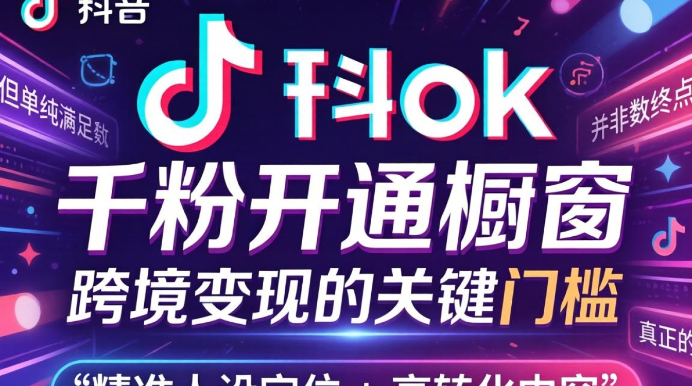 TikTok 千粉开通橱窗条件及出海内容创作技巧