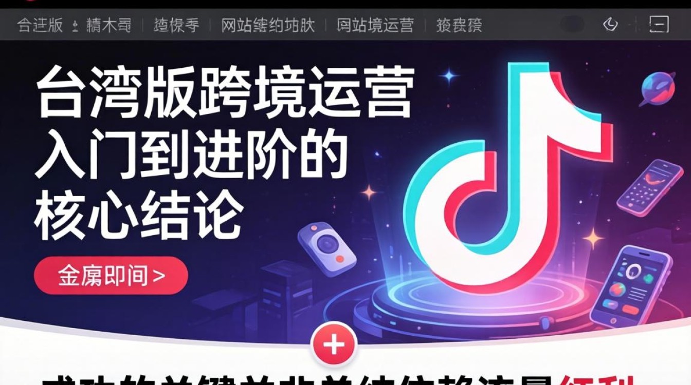 TikTok 台湾版网站跨境运营从入门到进阶