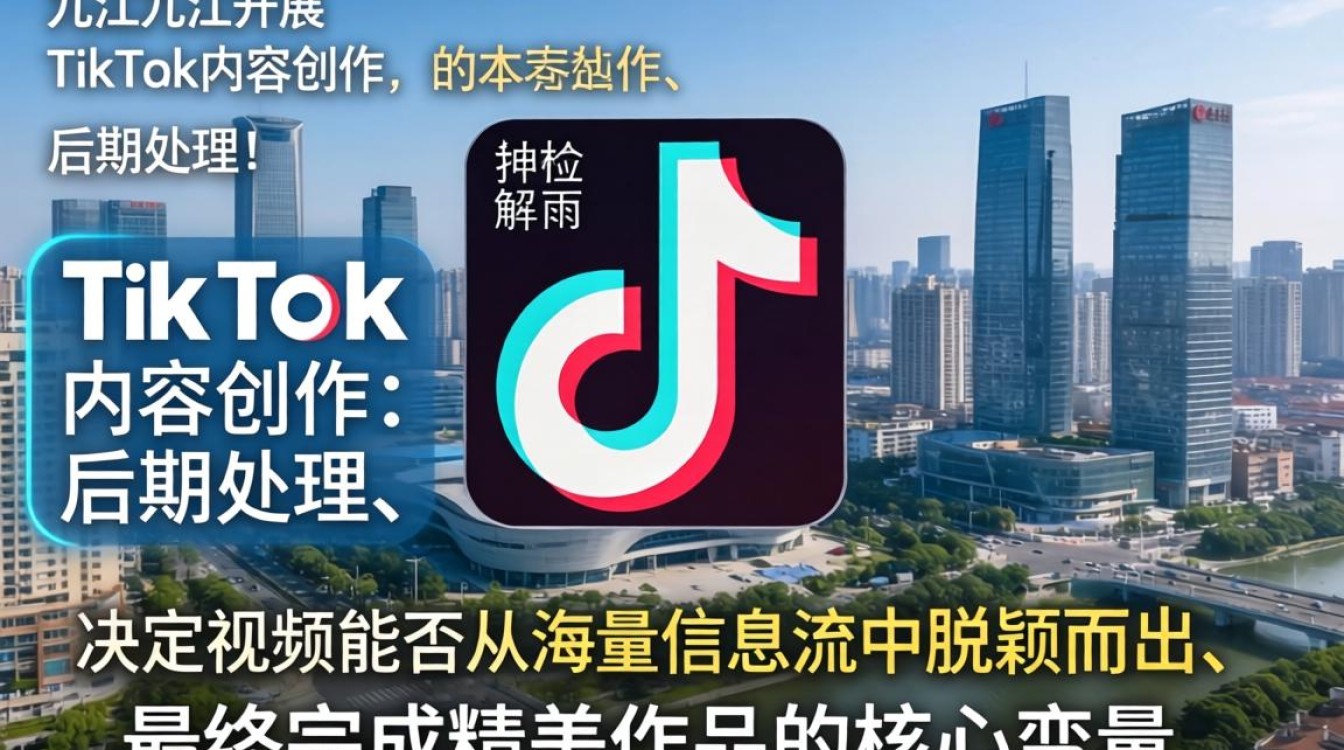 后期处理江西九江TikTok完成精美作品