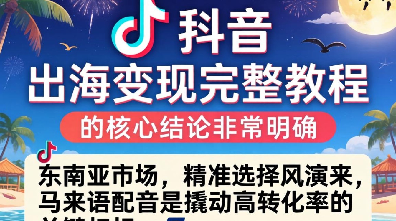 TikTok 配音马来语出海变现完整教程怎么做