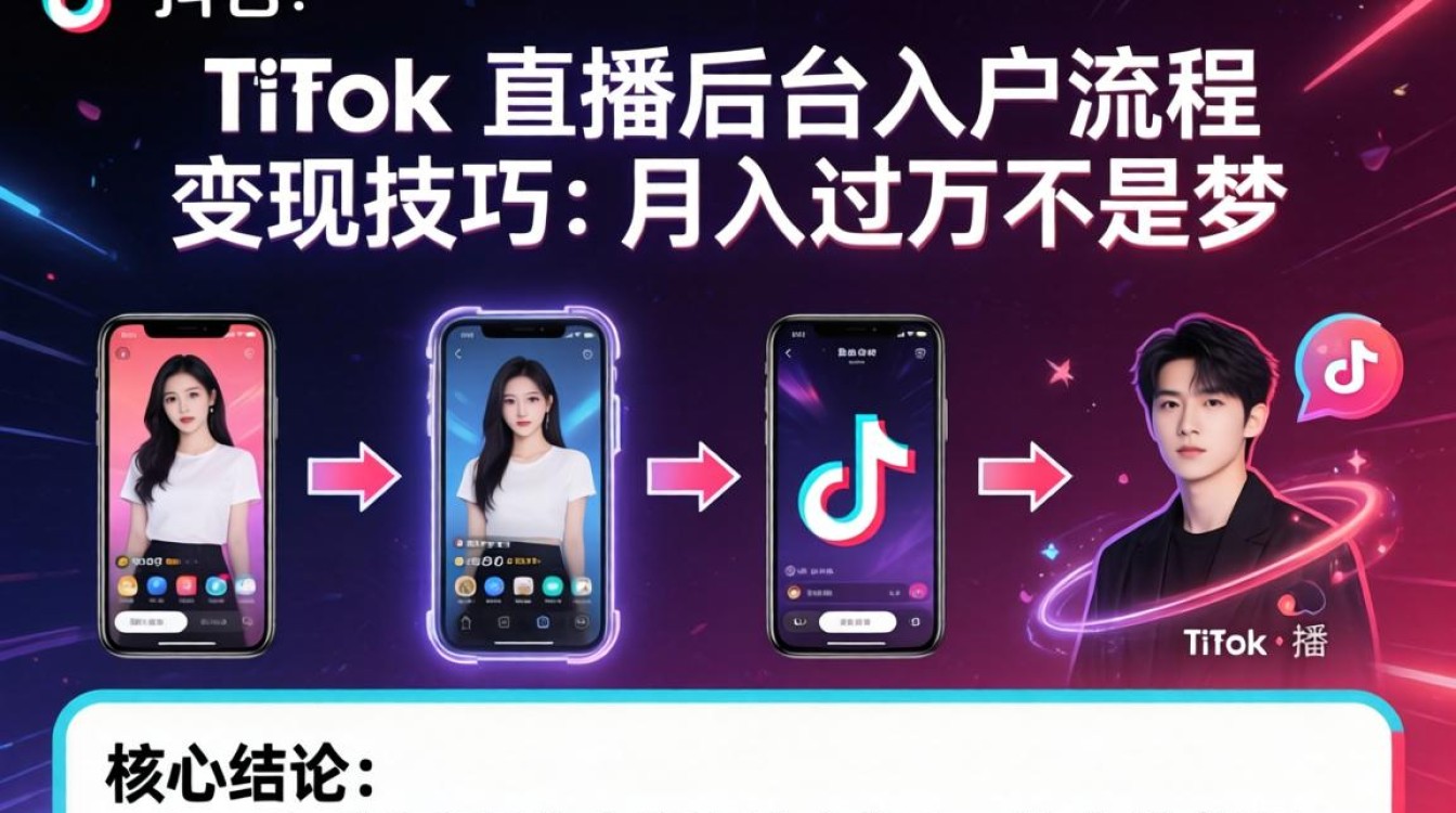 TikTok 直播后台入户流程变现技巧